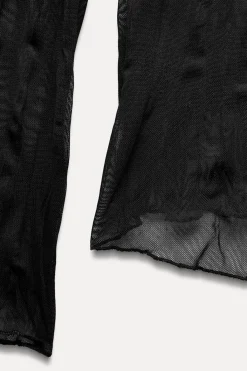 Clearance TOP TUL EFECTO ARRUGADO Mujer Tops / Bodies