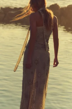 Discount TOP TUL FOULARD ABALORIOS Mujer Tops / Bodies