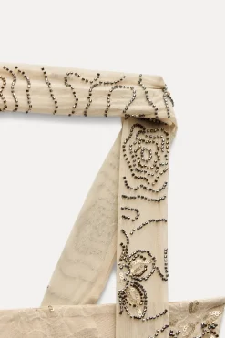 Discount TOP TUL FOULARD ABALORIOS Mujer Tops / Bodies