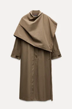 New TRENCH CAPA OVERSIZE ZW COLLECTION Mujer Abrigos / Anoraks