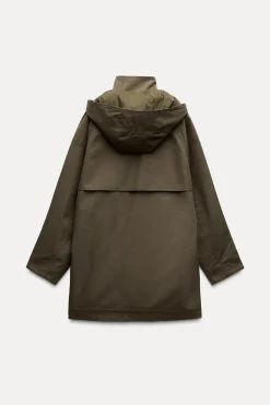 Hot TRENCH CAPUCHA WATER REPELLENT ZW COLLECTION Mujer Abrigos / Anoraks