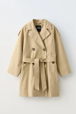 Niños ZARA 6 - 14 Años·Abrigos<TRENCH CINTURÓN
