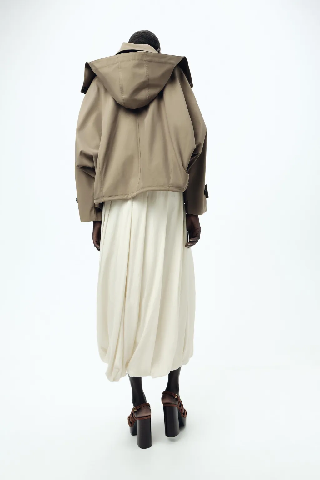 Best TRENCH CORTO CAPUCHA ZW COLLECTION Mujer Abrigos / Anoraks|Chaquetas / Cazadoras