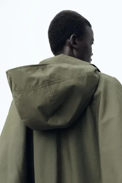 New TRENCH CORTO CAPUCHA ZW COLLECTION Mujer Abrigos / Anoraks|Chaquetas / Cazadoras