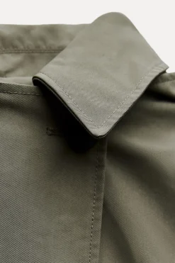 New TRENCH CORTO CAPUCHA ZW COLLECTION Mujer Abrigos / Anoraks|Chaquetas / Cazadoras