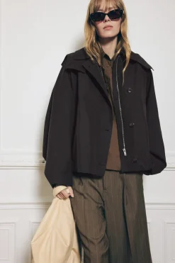 Clearance TRENCH CORTO CAPUCHA ZW COLLECTION Mujer Abrigos / Anoraks|Chaquetas / Cazadoras