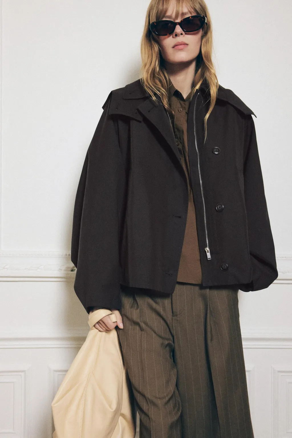 Clearance TRENCH CORTO CAPUCHA ZW COLLECTION Mujer Abrigos / Anoraks|Chaquetas / Cazadoras