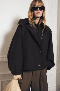 Clearance TRENCH CORTO CAPUCHA ZW COLLECTION Mujer Abrigos / Anoraks|Chaquetas / Cazadoras