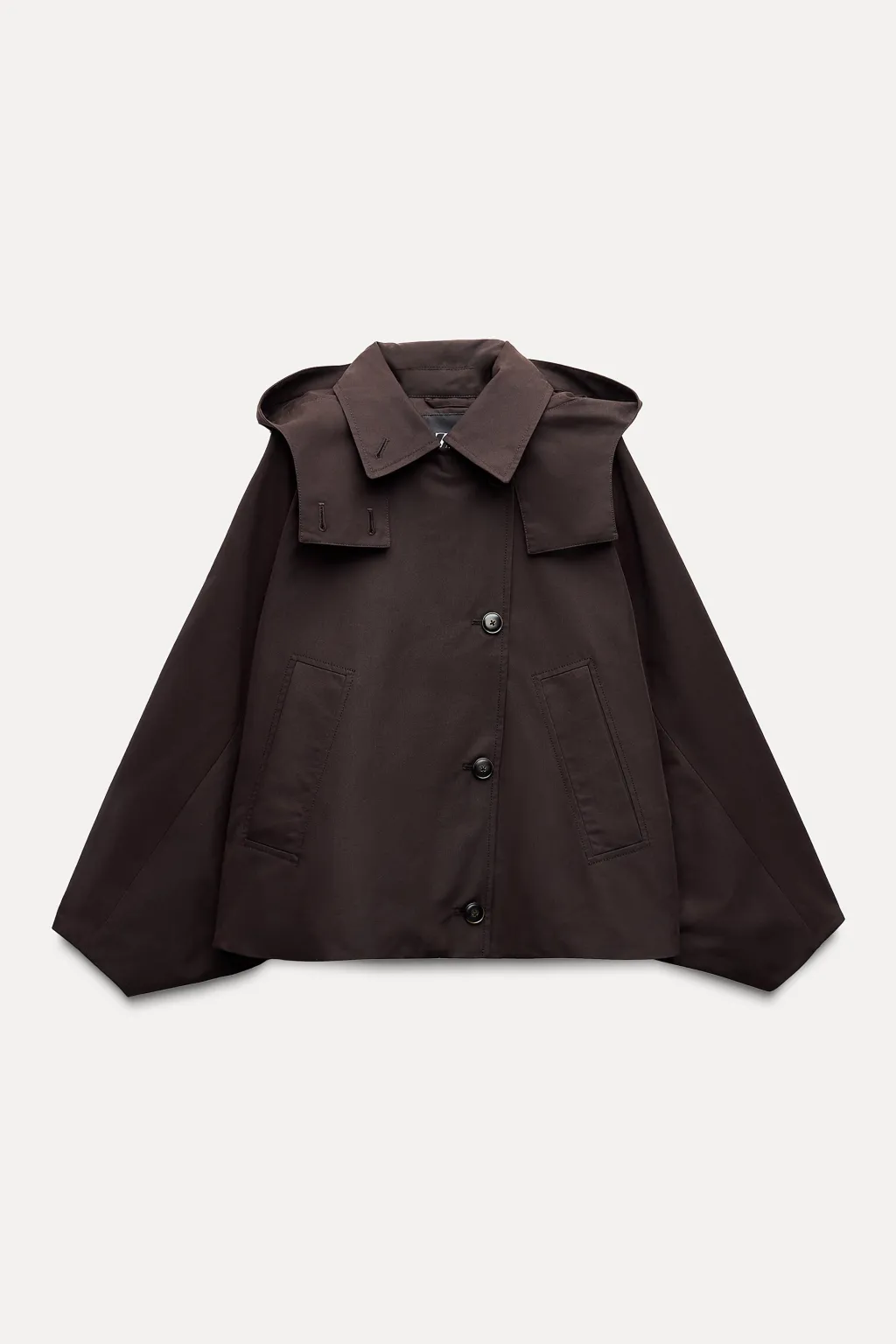 Clearance TRENCH CORTO CAPUCHA ZW COLLECTION Mujer Abrigos / Anoraks|Chaquetas / Cazadoras