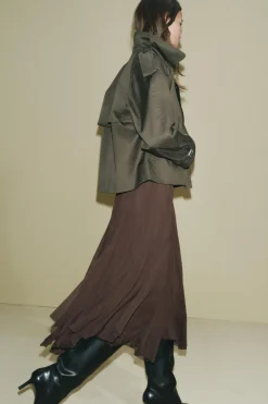 Outlet TRENCH CROP WATER REPELLENT ZW COLLECTION Mujer Abrigos / Anoraks|Chaquetas / Cazadoras