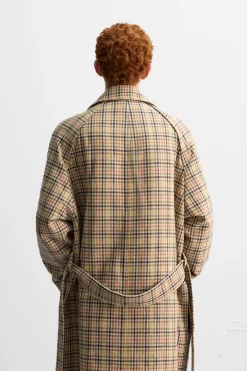 Clearance TRENCH CUADROS X HARRY LAMBERT Hombre Cazadoras|Abrigos / Gabardinas