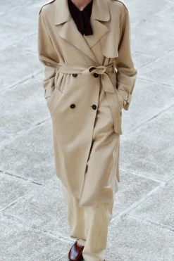 Online TRENCH EFECTO ANTE Mujer Abrigos / Anoraks