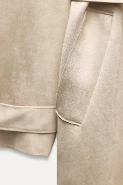 Online TRENCH EFECTO ANTE Mujer Abrigos / Anoraks