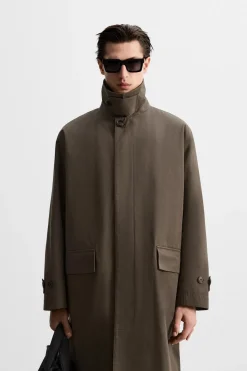 Outlet TRENCH EFECTO ENCERADO Hombre Cazadoras|Abrigos / Gabardinas