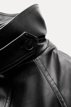 Sale TRENCH EFECTO PIEL Mujer Abrigos / Anoraks