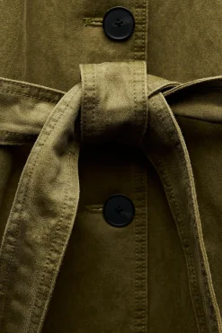 Outlet TRENCH ENCERADO CUELLO EFECTO PELO Mujer Abrigos / Anoraks