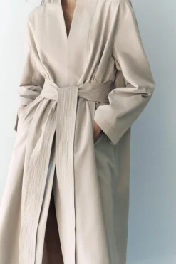 Outlet TRENCH KIMONO ZW COLLECTION Mujer Abrigos / Anoraks