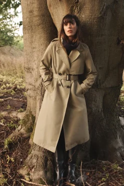 Outlet TRENCH LARGO CINTURÓN Mujer Abrigos / Anoraks