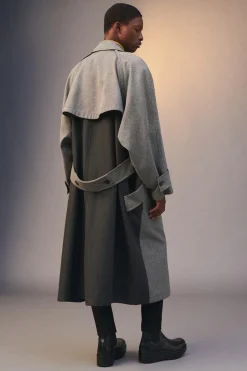 Online TRENCH OVERSIZE FIT COMBINADO LIMITED EDITION Hombre Cazadoras|Abrigos / Gabardinas