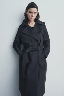 Clearance TRENCH OVERSIZE ZW COLLECTION Mujer Abrigos / Anoraks