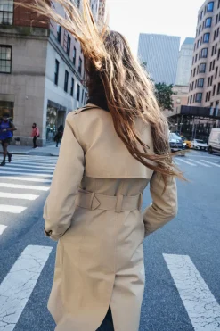 Outlet TRENCH SLIM WATER REPELLENT ZW COLLECTION Mujer Abrigos / Anoraks