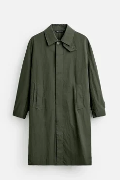 Sale TRENCH TÉCNICO RELAXED FIT Hombre Cazadoras|Abrigos / Gabardinas