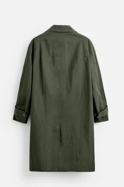 Sale TRENCH TÉCNICO RELAXED FIT Hombre Cazadoras|Abrigos / Gabardinas