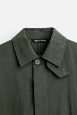 Sale TRENCH TÉCNICO RELAXED FIT Hombre Cazadoras|Abrigos / Gabardinas