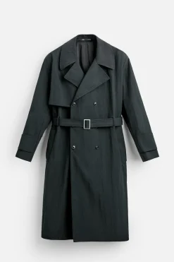 Outlet TRENCH TÉCNICO RELAXED FIT Hombre Cazadoras|Abrigos / Gabardinas