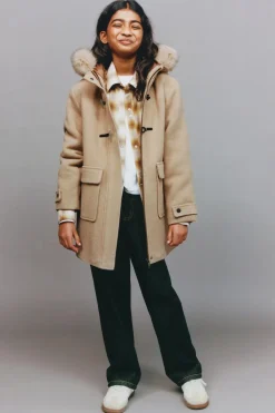 Niños ZARA 6 - 14 Años·Abrigos<TRENKA CON LANA ALAMARES