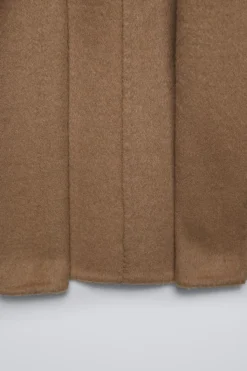 Niños ZARA 6 - 14 Años·Abrigos<TRENKA CON LANA CAPUCHA