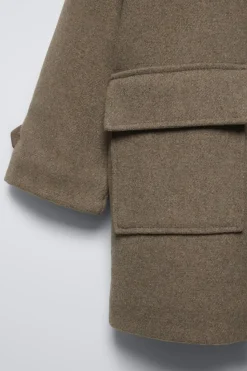 Niños ZARA 6 - 14 Años·Abrigos<TRENKA PAÑO CON LANA