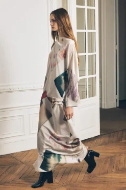 Sale VESTIDO ASIMÉTRICO ESTAMPADO ZW COLLECTION Mujer Vestidos