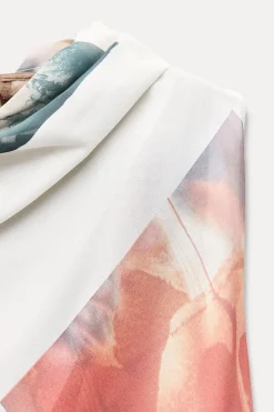 Sale VESTIDO ASIMÉTRICO ESTAMPADO ZW COLLECTION Mujer Vestidos