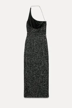 Clearance VESTIDO ASIMÉTRICO LENTEJUELAS Mujer Vestidos