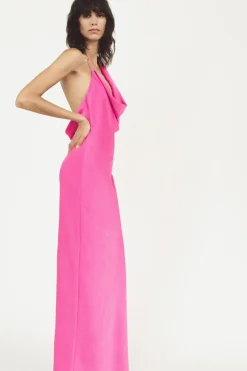 Best VESTIDO ASIMÉTRICO SATINADO Mujer Vestidos