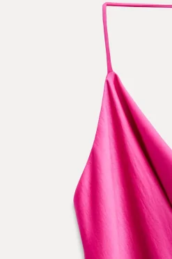 Best VESTIDO ASIMÉTRICO SATINADO Mujer Vestidos