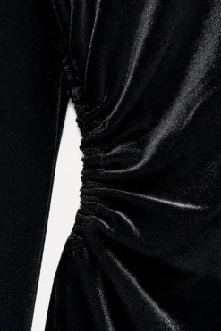 Clearance VESTIDO ASIMÉTRICO TERCIOPELO ZW COLLECTION Mujer Vestidos