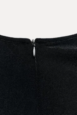 Clearance VESTIDO ASIMÉTRICO TERCIOPELO ZW COLLECTION Mujer Vestidos