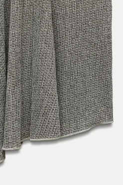 New VESTIDO ASIMÉTRICO TEXTURA Mujer Vestidos