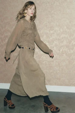 Discount VESTIDO BORDADO JACQUARD ZW COLLECTION Mujer Vestidos