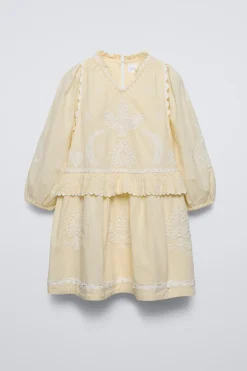 Niños ZARA 6 - 14 Años·Vestidos / Monos<VESTIDO BORDADOS