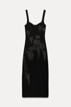 Sale VESTIDO BRILLOS PUNTO STRETCH Mujer Vestidos