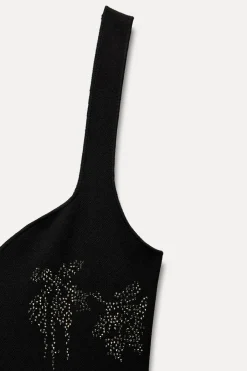 Sale VESTIDO BRILLOS PUNTO STRETCH Mujer Vestidos