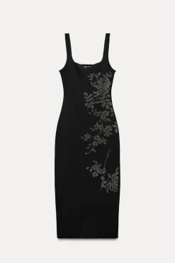 Best VESTIDO BRILLOS PUNTO STRETCH Mujer Vestidos