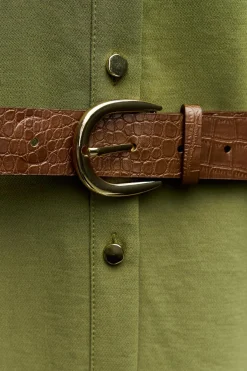 Online VESTIDO CAMISERO CINTURÓN Mujer Vestidos