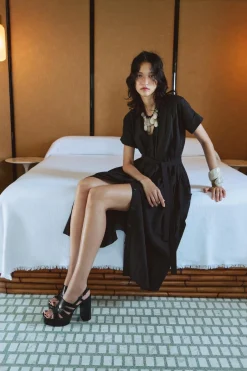 Fashion VESTIDO CAMISERO CINTURÓN ZW COLLECTION Mujer Vestidos