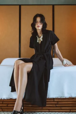 Fashion VESTIDO CAMISERO CINTURÓN ZW COLLECTION Mujer Vestidos