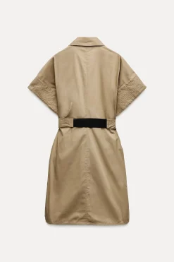 Outlet VESTIDO CAMISERO CINTURÓN ZW COLLECTION Mujer Vestidos