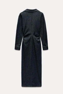 Clearance VESTIDO CAMISERO EFECTO DENIM Mujer Vestidos